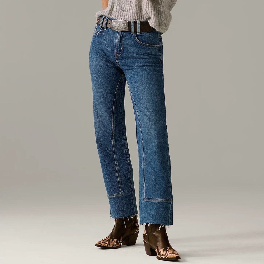 Free People We The Free Risk Taker Mid-Rise Jeans In Be Bold , sz : 25